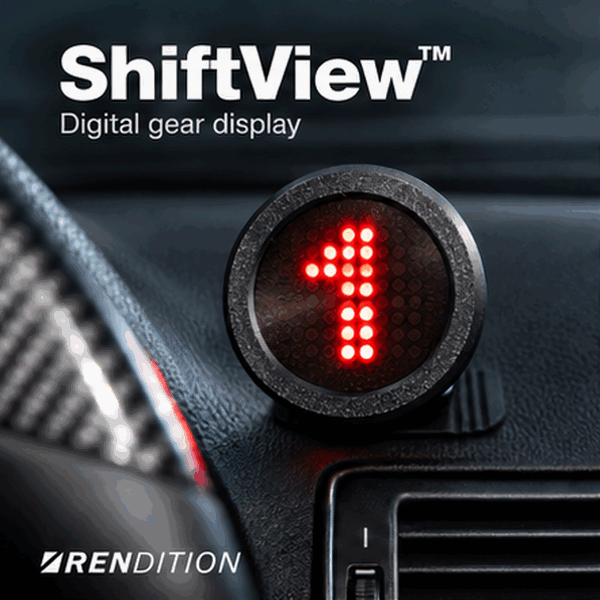 car gear display Rendition ShiftView™ Universal Digital 2429 Playoffs Farbe:5007 vibrant ye Carbonrahmen vs Fahrradträger