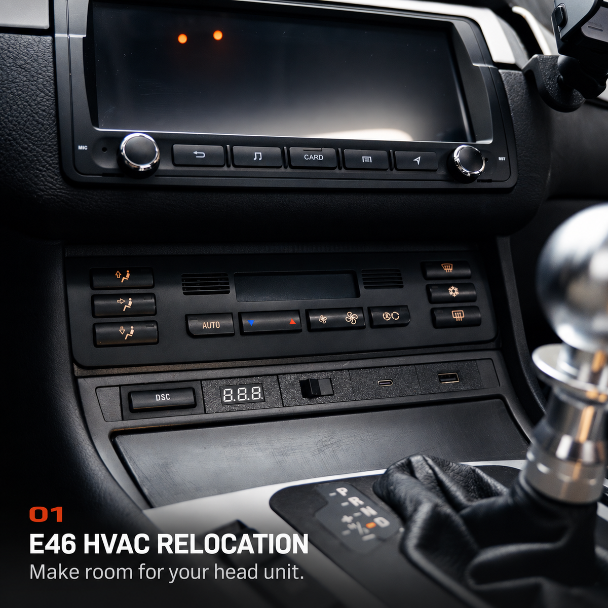 BMW E46 HVAC RELOCATE KIT product detail