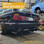 BMW E34 REAR DIFFUSER KIT V2