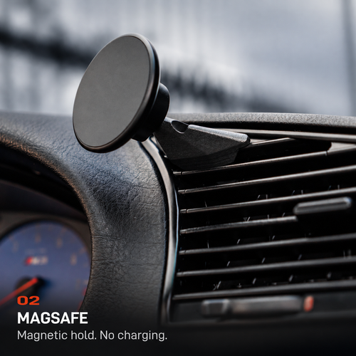 BMW E36 Phone Mount V7.2 - MAGSAFE: Magnetic hold. No charging.