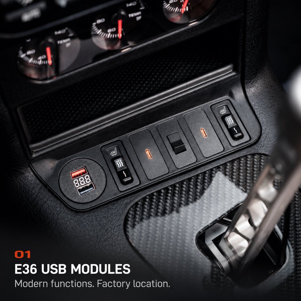 BMW E36 USB & Modular Switch System V7 product detail