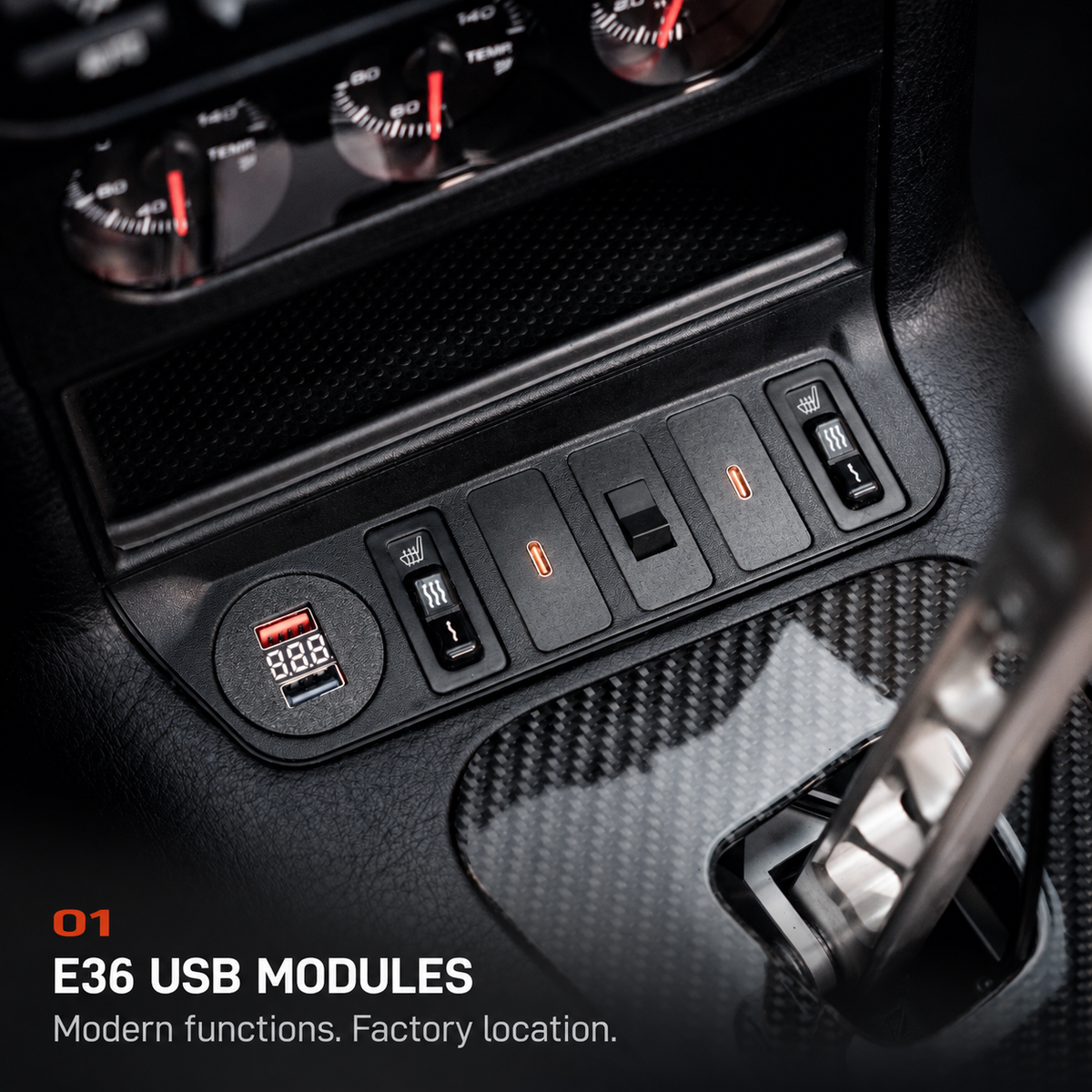 BMW E36 USB & Modular Switch System V7 product detail