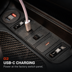 BMW E36 USB & Modular Switch System V7 - USB-C CHARGING: Power at the factory switch panel.