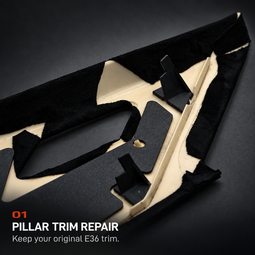BMW E36 A, B, C Pillar Trim Repair Kit product detail