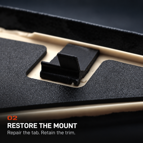 BMW E36 A, B, C Pillar Trim Repair Kit - RESTORE THE MOUNT: Repair the tab. Retain the trim.