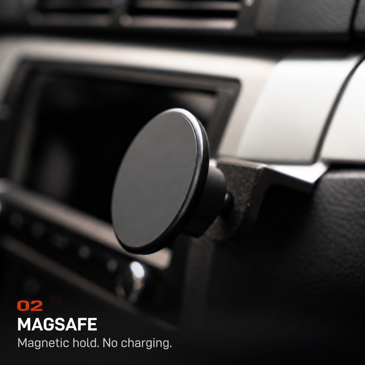 BMW E46 Phone Mount V3 - MAGSAFE: Magnetic hold. No charging.