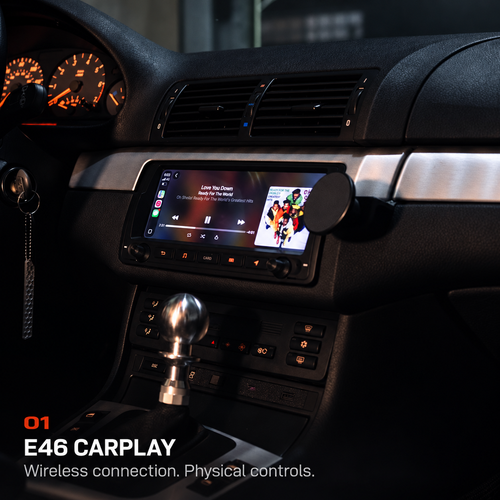 BMW E46 Multimedia Head Unit with CarPlay + Android Auto product detail