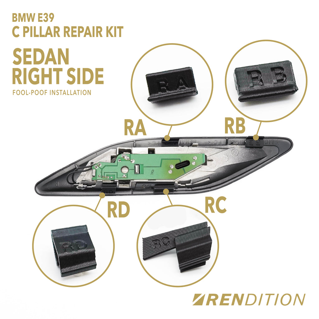 BMW E39 C-Pillar Light Repair Kit