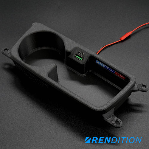 BMW E9X 前排杯架 + USB（E90 E91 E92 E93）