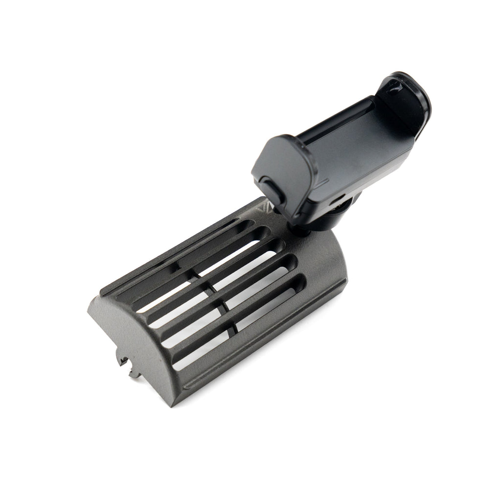 BMW E30 center vent phone mount with auto-grabbing phone holder
