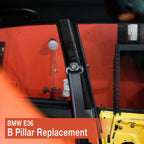 適用於BMW E36 雙門轎跑車和敞篷車的 B 柱飾板更換