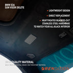 BMW E36 Upper Interior Delete Kit | Sun Visor, Vanity Light & Handle Removal