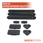 BMW E36 Upper Interior Delete Kit | Sun Visor, Vanity Light & Handle Removal
