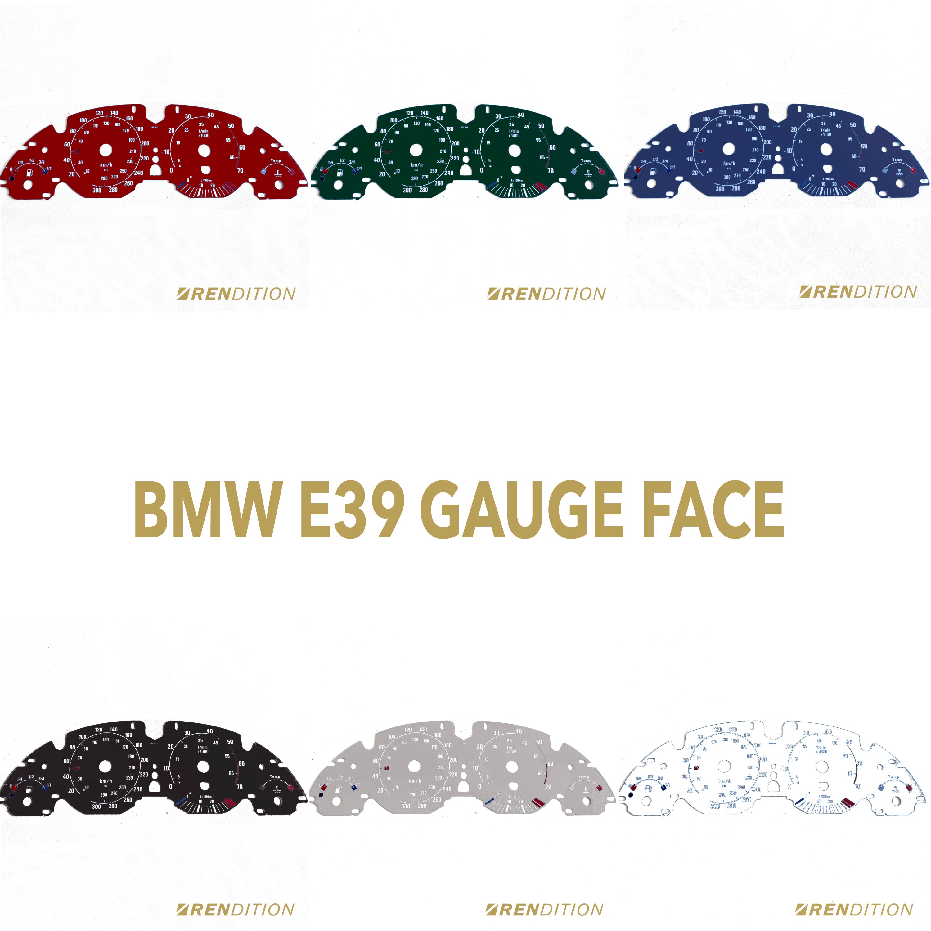 適用於BMW E39 520、523、525、528、530、540、M5 的儀錶板面板/儀表蓋板