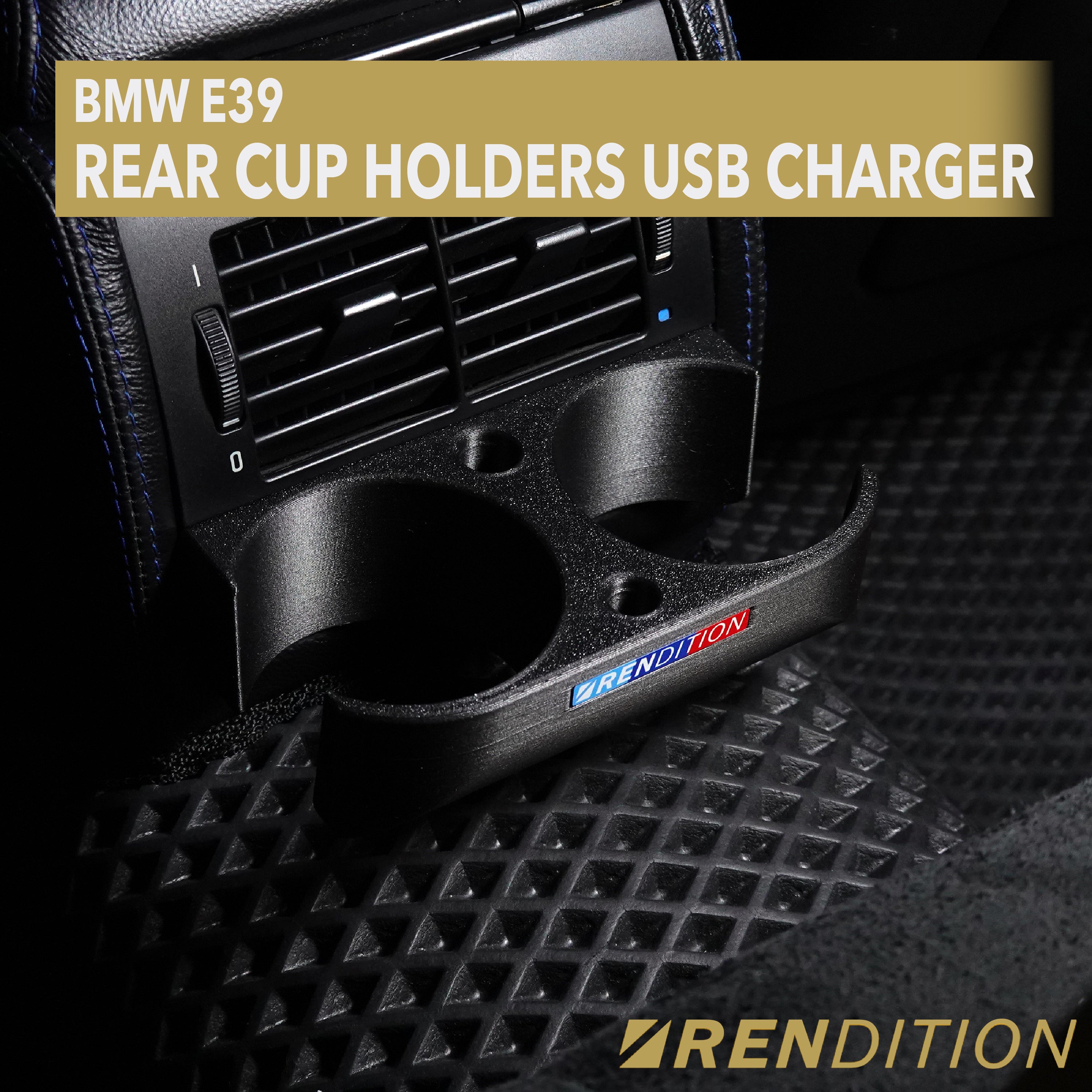 BMW E39 後排杯架 USB 充電器 V1.8