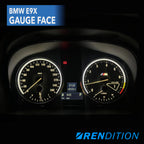 BMW E9X GAUGE FACE / GAUGE OVERLAY FOR 318, 320, 323, 325,328, 330, 335, M3