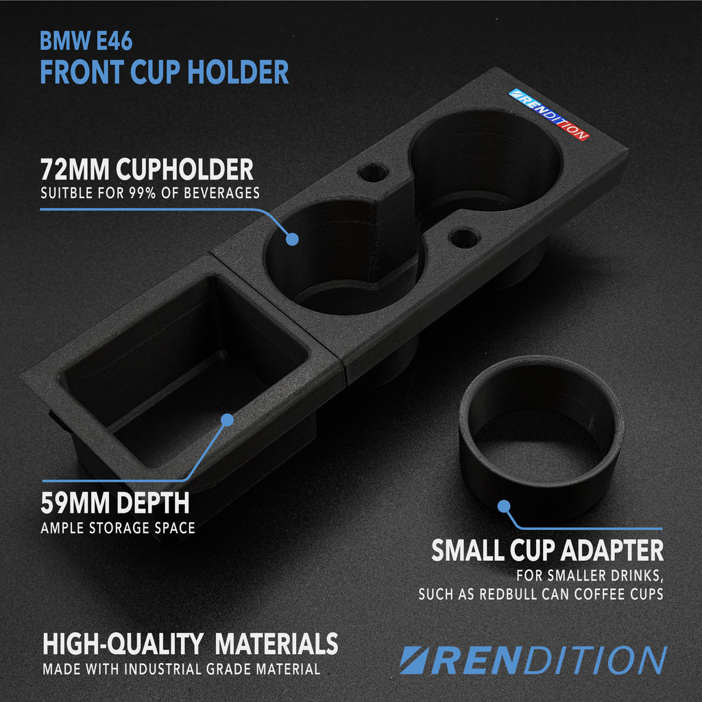 BMW E46 Front Cup Holder V5