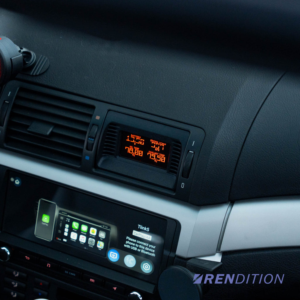 Rendition Gauge.S – 適用於BMW E39 和 E46 的中央通風口數位儀表