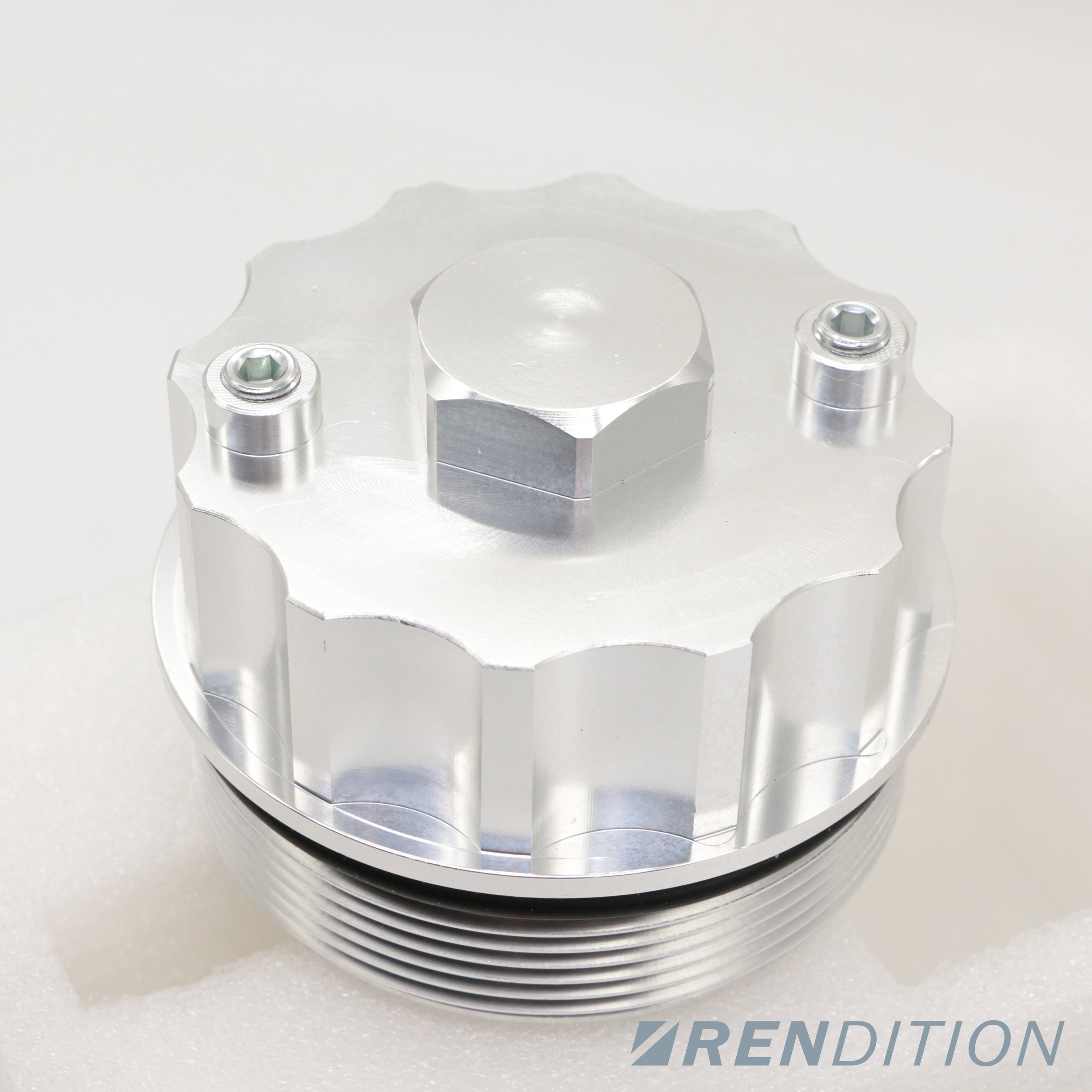 BMW CNC-machined aluminum oil cap adapter for M50 M52 S50 S52 M54 