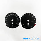 BMW E9X GAUGE FACE / GAUGE OVERLAY FOR 318, 320, 323, 325,328, 330, 335, M3