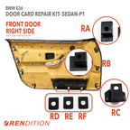 BMW E36 Door Card Tab Repair Kit for Coupe, Sedan, Touring, and Convertible
