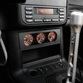 BMW E36 OBC lower console triple gauge kit installed