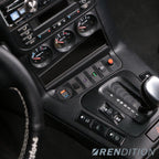 BMW E36 triple gauge bracket for 52mm gauge installation in center console