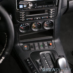 BMW E36 triple gauge bracket for 52mm gauge installation in center console