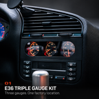 E36 TRIPLE GAUGE KIT. Three gauges. One factory location.
