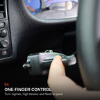 Finger operation of the BMW E36 turn signal stalk extension