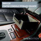 BMW E38 center console drawer conversion with OEM wood cover compatibility