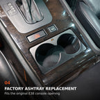 BMW E38 front cup holder fitted in the original front ashtray opening, single USB-C version