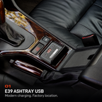E39 ASHTRAY USB. Modern charging. Factory location.