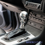 BMW E46 billet AT shift knob installed anodized black raw aluminum automatic upgrade interior view