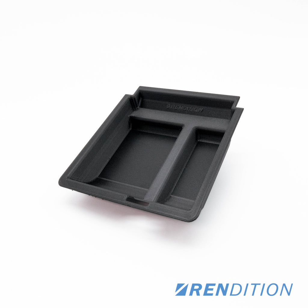 BMW E46 Center Console Storage Tray OEM Replacement Carbon Fiber Infused LHD RHD