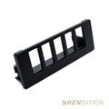 BMW E30 modular ashtray panel with USB charger and switch module installed