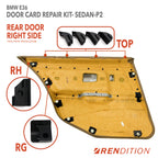 BMW E36 Door Card Tab Repair Kit for Coupe, Sedan, Touring, and Convertible
