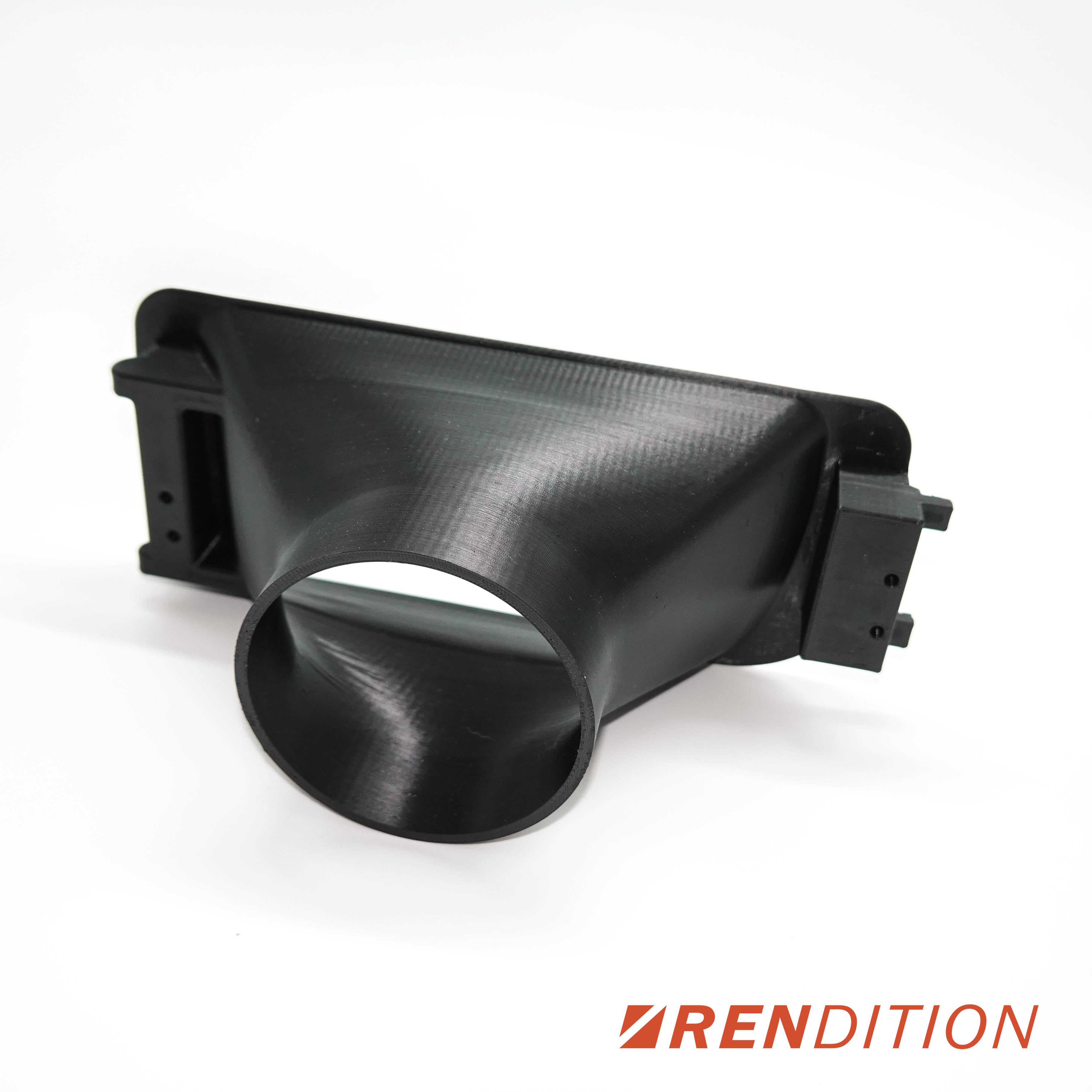 BMW E36 fog light intake duct replacing OEM fog light with ram-air setup