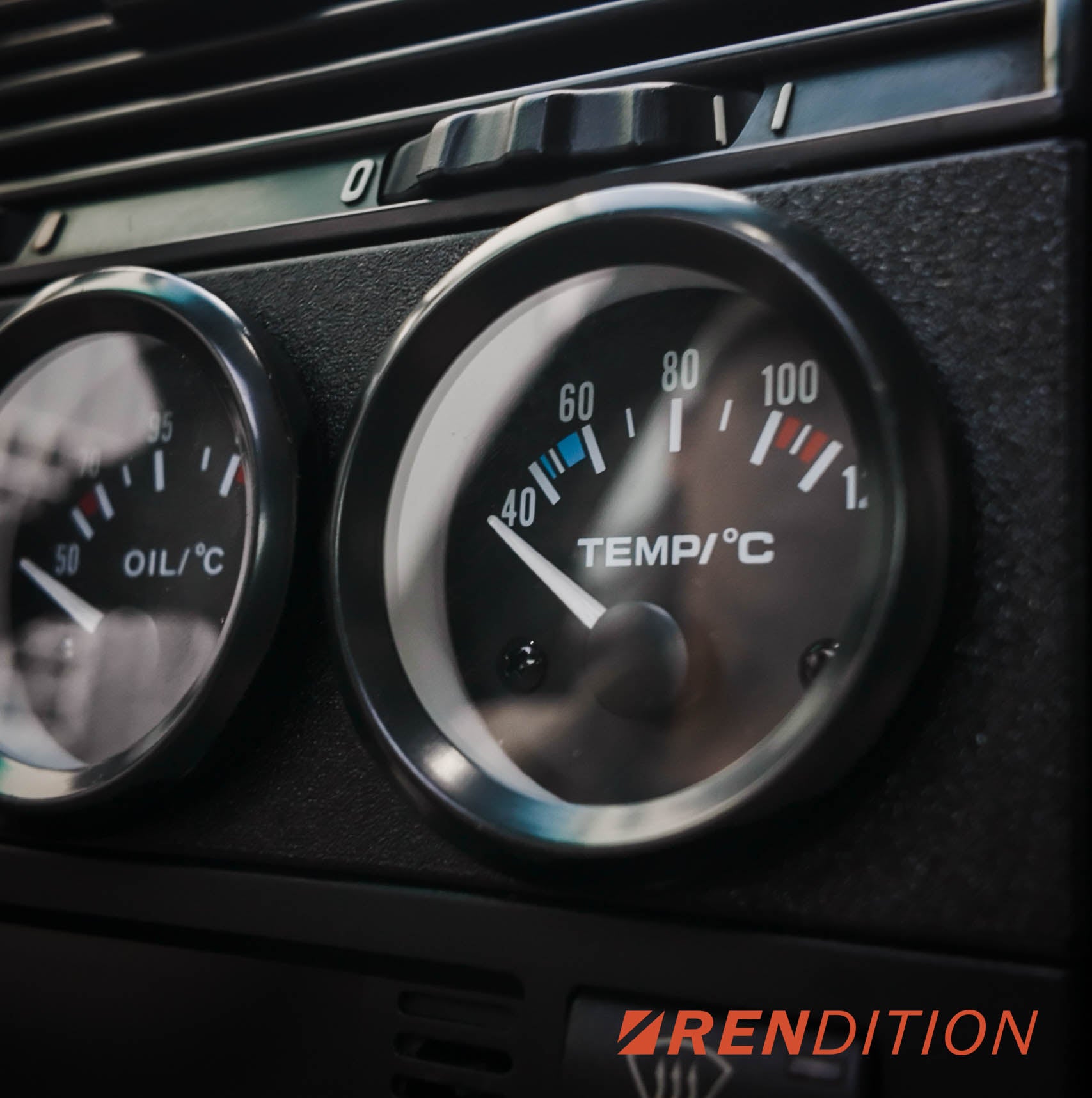 BMW E36 radio delete panel with blank and triple gauge options