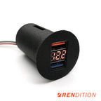 BMW E36 cigarette lighter replacement with USB charger and voltage display