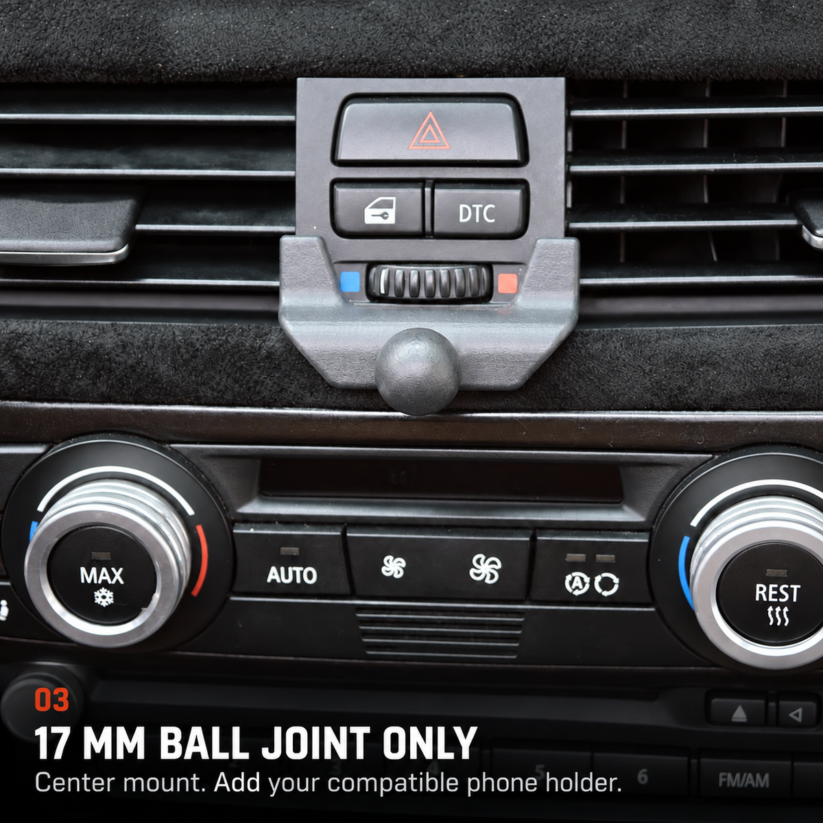 17 mm ball joint only, BMW E9x center mount