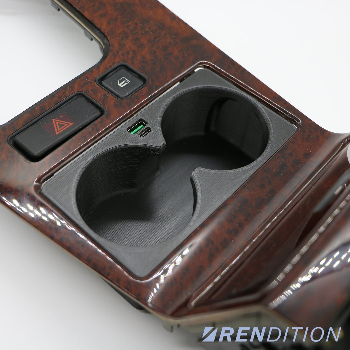 BMW E38 前排杯架和 USB 充電器